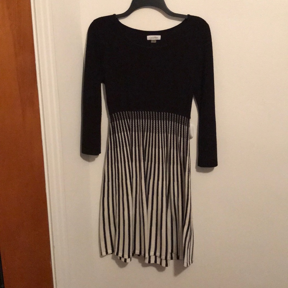 Black sweater dress